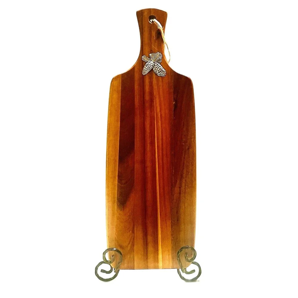 Mountain Woods Brown Acacia Hardwood Paddle Cutting/Serving /wine Board Read